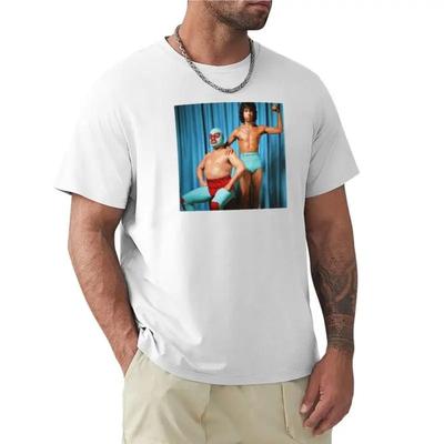 T-shirt homme coton Nacho Libre Steven Esqueleto Wrestling Équipe de Tag T-Shirt hauts vêtements homme t-shirt d'été pour homme