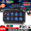 COLIGHT RGB 8 Gang Switch Panel 12V 24V 12 Gang Switch Panel Bluetooth APP Control for Car Truck SUV RV Camper Van Offroad