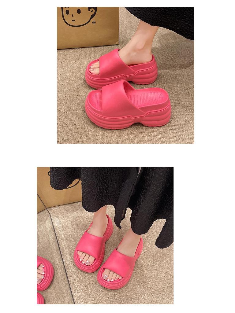 Women's Summer Thick-Soled Height-Boosting Flip-Flops – Ultra-Light, Soft EVA Versatile Slippers