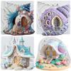 Conch House Silicone Molds Fairy Garden House Fondant Mold Cake Decorating Tools Cupcake Topper Chocolate Candy Craft Gum Paste Polymer Clay