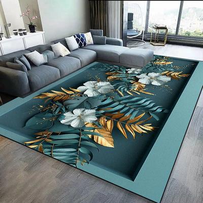 Living Room Decoration Carpet Modern 3D Flower Floor Mat Home Light Luxury Sofa Rugs Bedroom Bedside Cloakroom Large Carpets