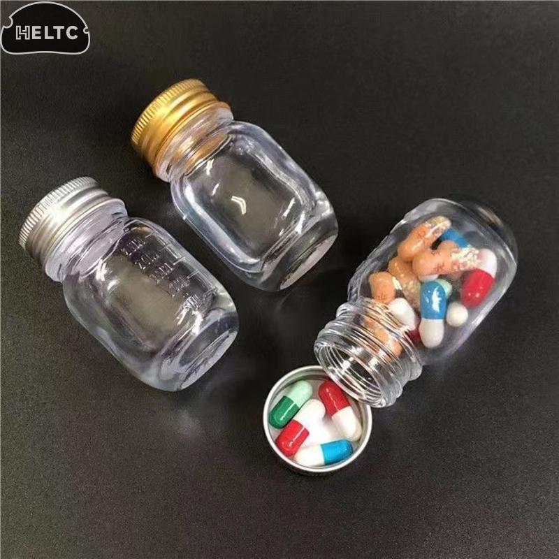 Mini 30ml Glass Sealed Bottle For Jam Honey Coffee Empty Jar Glass Bottle With Lid Medicine Bottle, Powder Capsule Glass Bottle