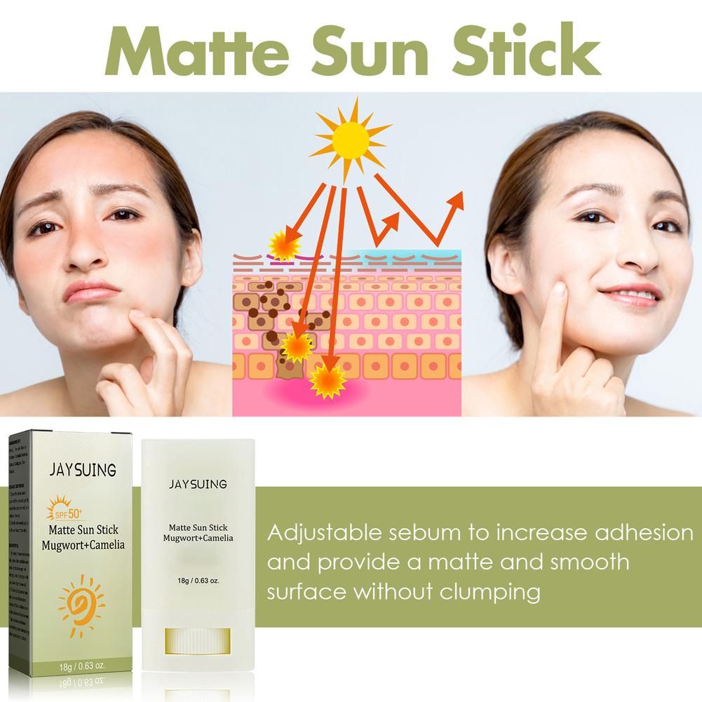Sunscreen Cream Matte Sun Stick Refreshing SPF50 PA UV Protective Cream Anti Oxidant Oil-control SunCream Korea Cosmetics