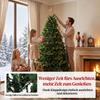 Artificial Christmas Tree, Hinged Xmas Tree with 2419 PE & PVC Branch Tips, 6ft, Green