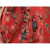 2025 Literary Retro Travel Plus Slim Cotton V-Neck Dress