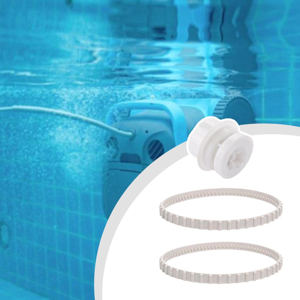 Set of 2 RCX23002 belts and 1 RCX26005 bearing for TigerShark robotic pool cleaner models including QC and Plus versions