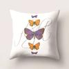 Home Decor Colorful Watercolor Butterflies Pillow Cover Pattern Cushion Cover Suitable For Sofa Bedroom Car Pillow Cover