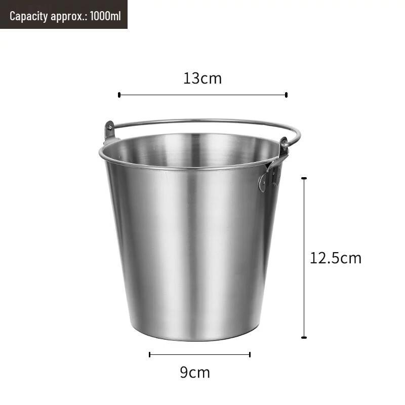 Stainless Steel Portable Ice & Snack Bucket