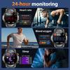 LIGE New 1000mAh Capacity Battery Smart Watch LED Flashlight Outdoor Mountain Climbing Cycling Sports Health Monitor Smartwatch