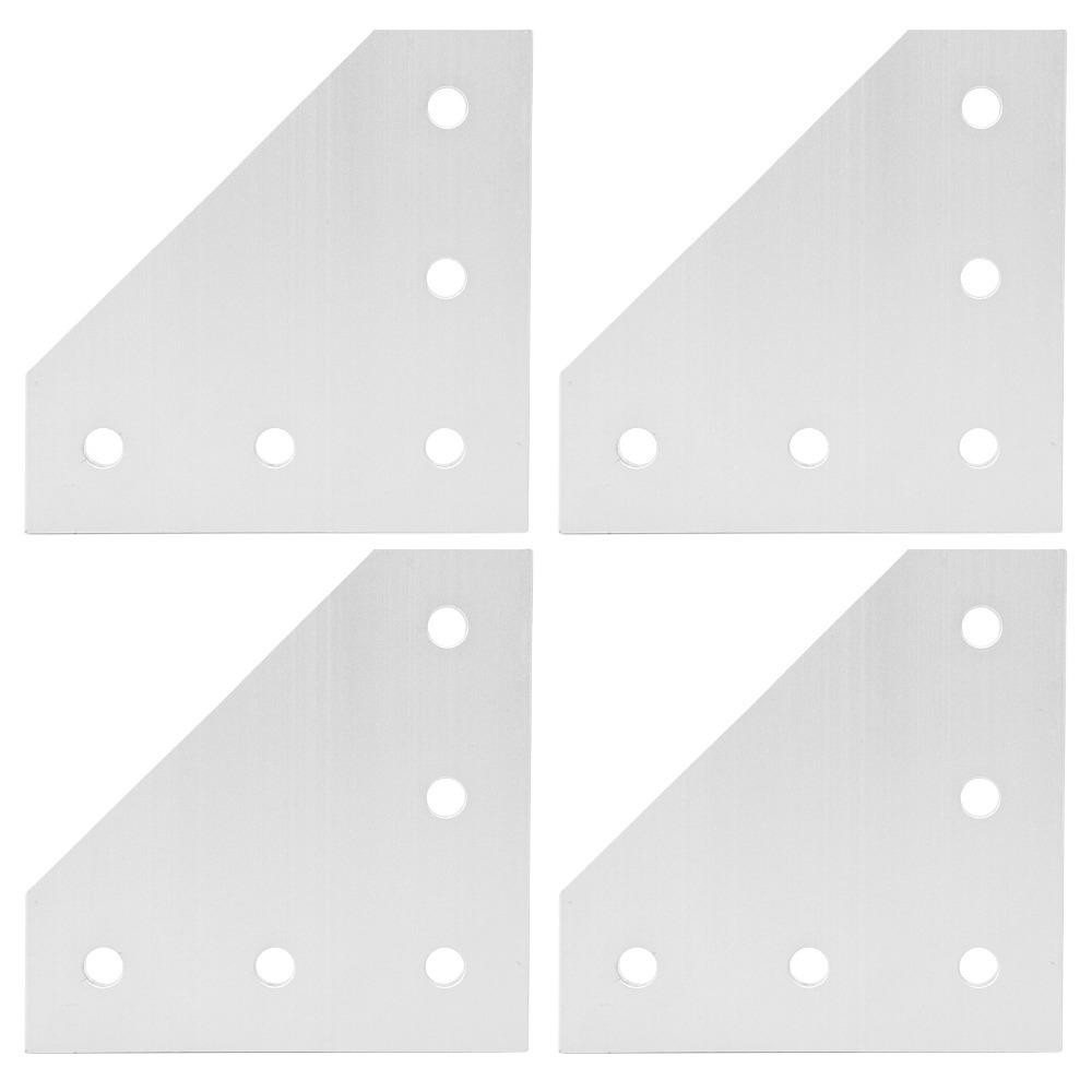 4pcs Outside Mounting L Shape Corner Bracket Right Angle Connection Bracket 3D Printer Frame