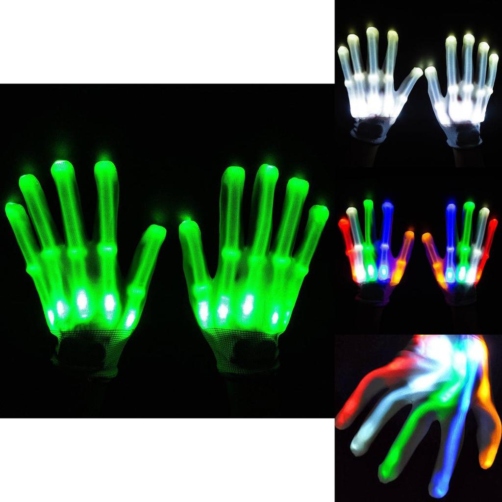 Premium Quality Electro Led Finger Flashing Gloves For Vibrant Dance Parties And Raves
