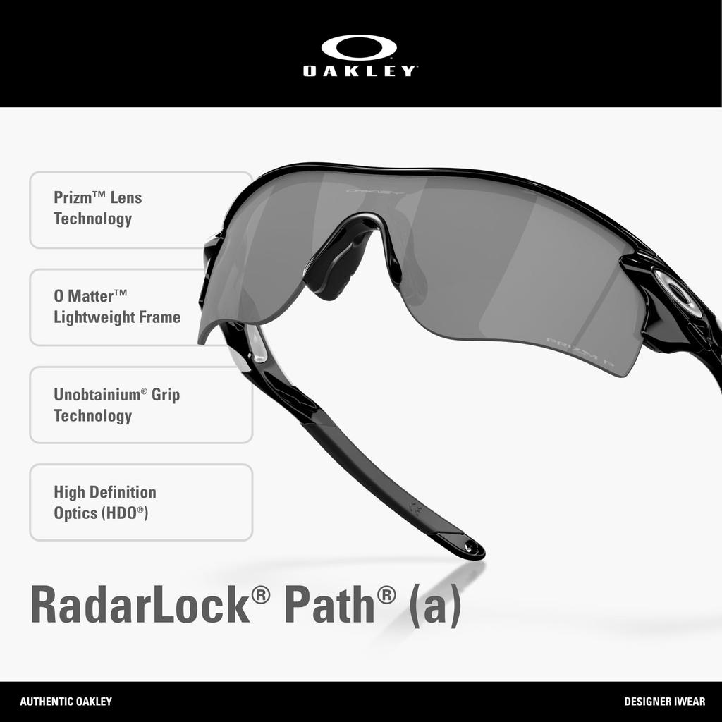 Sunglasses 0OO9206 RADAR POLISHED BLACK Japan 38 LOCK PATH Sports [Oakley] (FREE Size) (A)