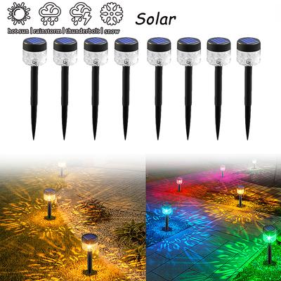 Solar Utomhusbelysning Trädgårdslampa Soldriven Vattentät Landskapsväg Utomhus för gård Bakgård Gräsmatta Uteplats Dekorativ