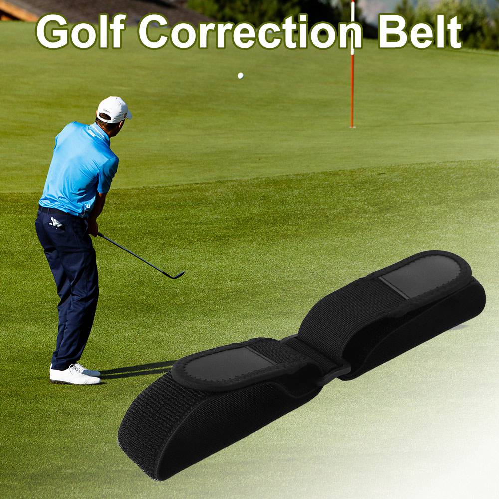 Adjustable Golf Swing Training Aid Elastic Professional Golf Swing Strap Black Comfortable Golf Practice Armband