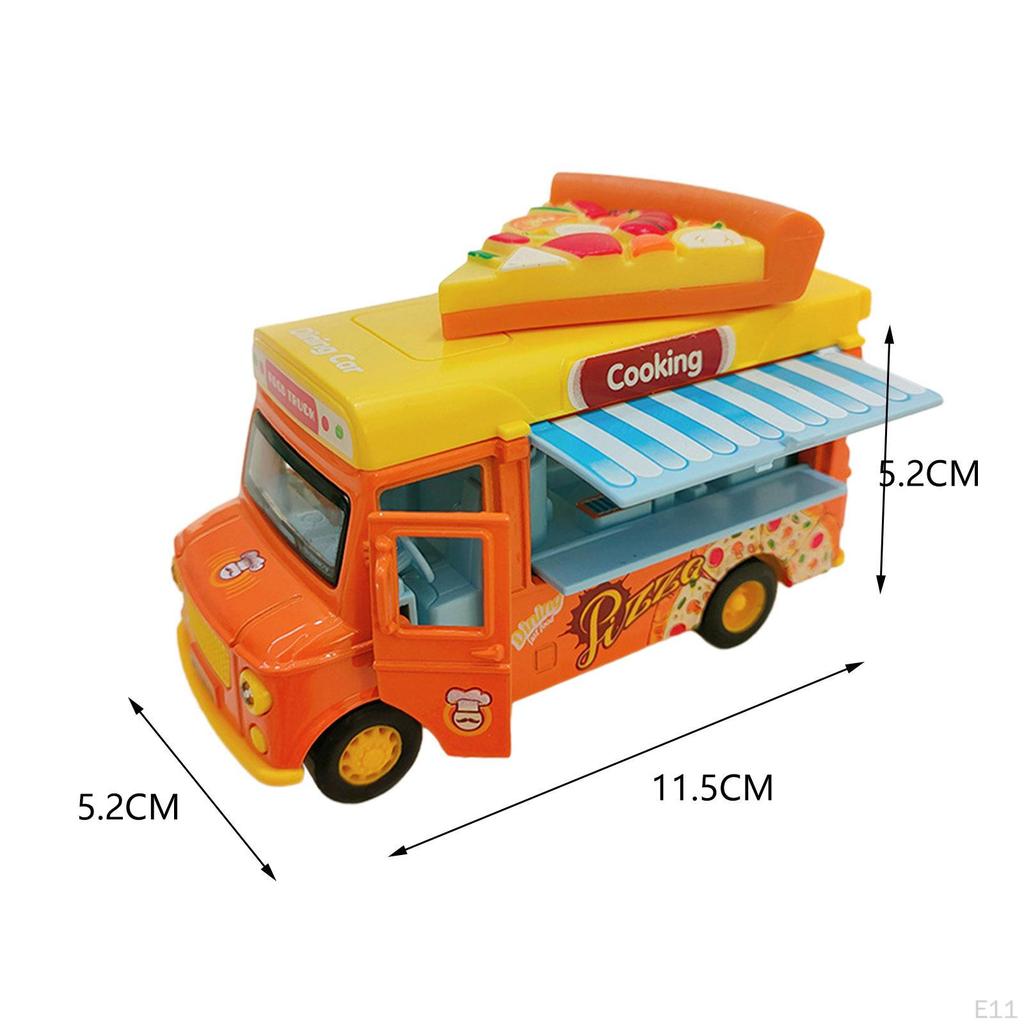 Die Cast Pull Back Cars, Toys with Music And Lights, Colorful, Opening Doors, Alloy Toy