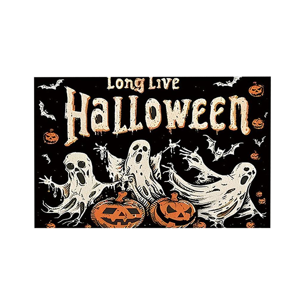 Duch, Kot, Halloween Meal Mat Zestaw 4, Sezonowy, Jesienny Mat Stołowy