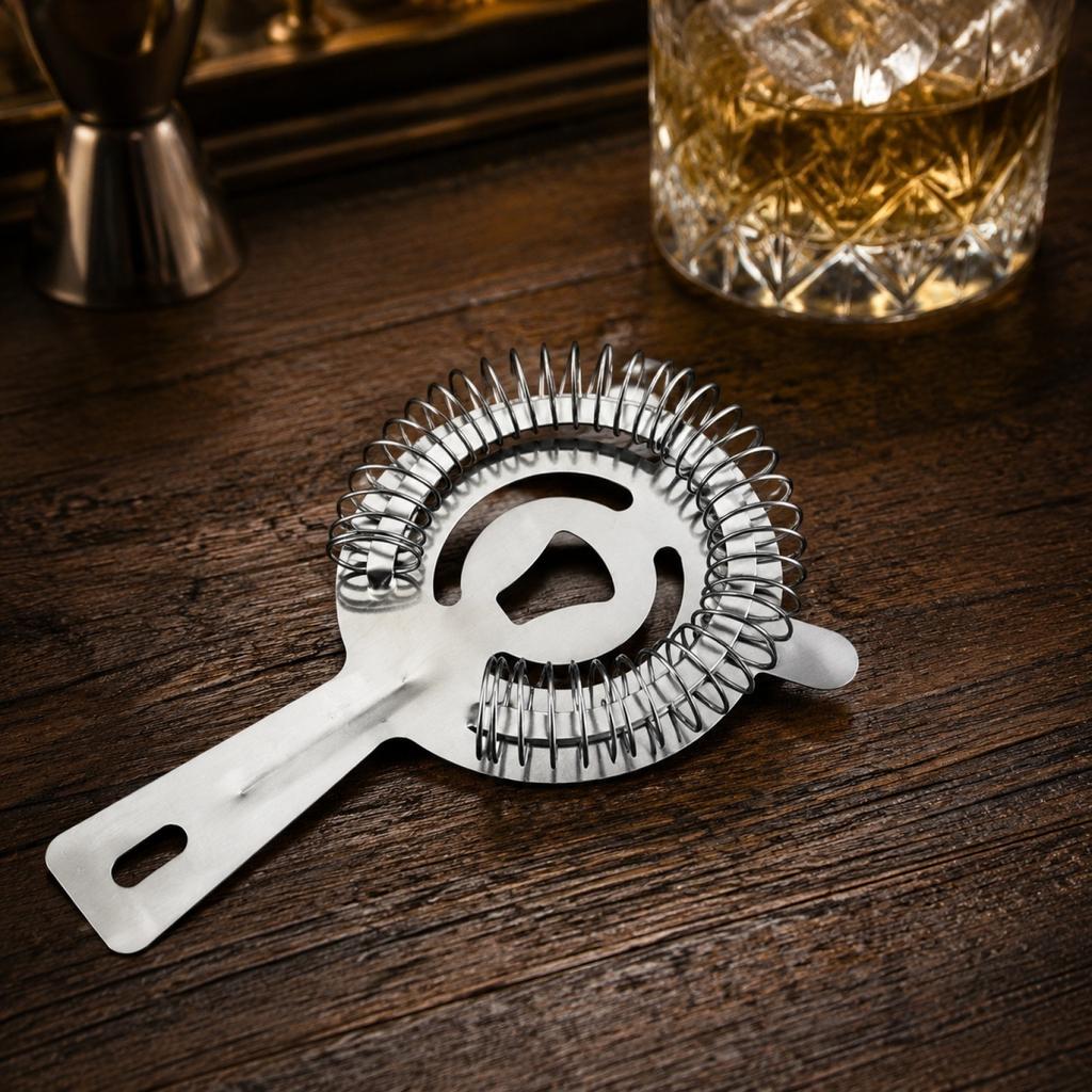 Edelstahl Cocktail-Sieb Barzubehör Eisfilter 304 Material Langlebiges Barwerkzeug zum Mixen von Getränken und Filtern von Eis