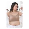 Women'S Basic Sports Bra Scoop Neck Wireless No Padding Bralette Ultra Comfortable Soft Smoothing Seamless Sexy Backless Tank Top Lingerie