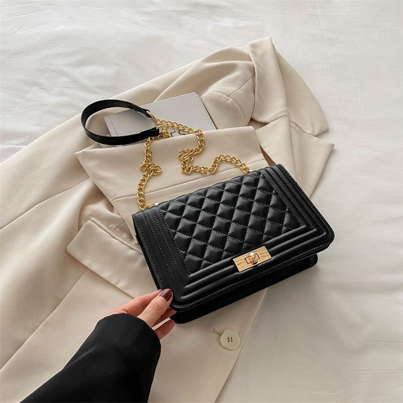 Stylish Korean Fashion Small Square Crossbody Bag For Women Pu Leather Trendy Street Style Handbag