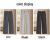Mom's Warm Velvet Trousers: Elastic Waist, Thick Straight Leg, Spring & Autumn Style for Middle-Aged and Elderly Women