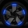 20 Pezzi Strisce Adesive Riflettenti Colorate per Mozzo Ruota Auto Moto Adesivo Decalcomania Styling Auto Decalcomanie Accessori Decor Auto Moto