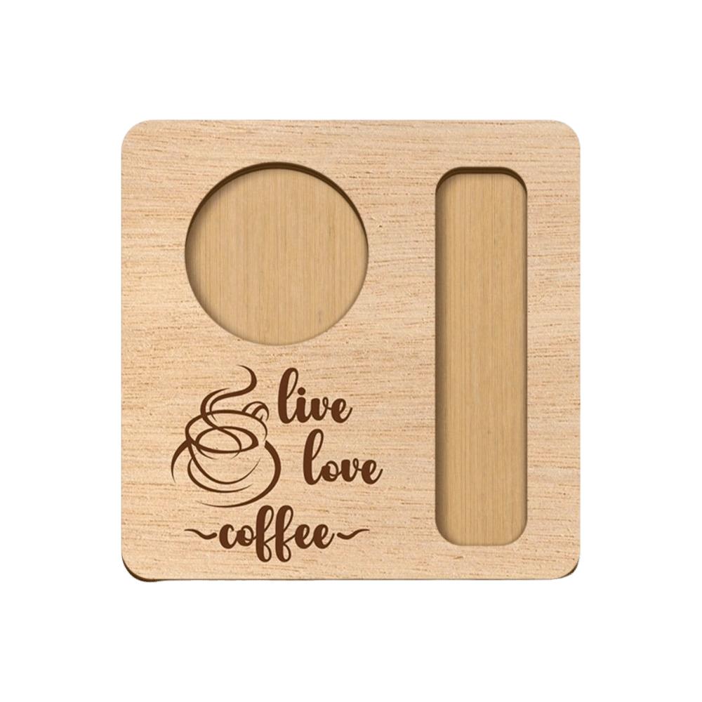 Saucer Coffee Tray Anti-slip Cup Pads Office Desk Wooden Coffee Coaster  Dining Table Wooden