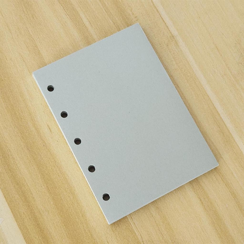 M5 Loose-Leaf Notebook Planner Refill: Blank, Colored, Pre-Punched Vintage Pages