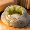Warm Plush Dog Bed for Small Dogs Thickened Teddy Puppy Cave House Bed Comfortable All Season