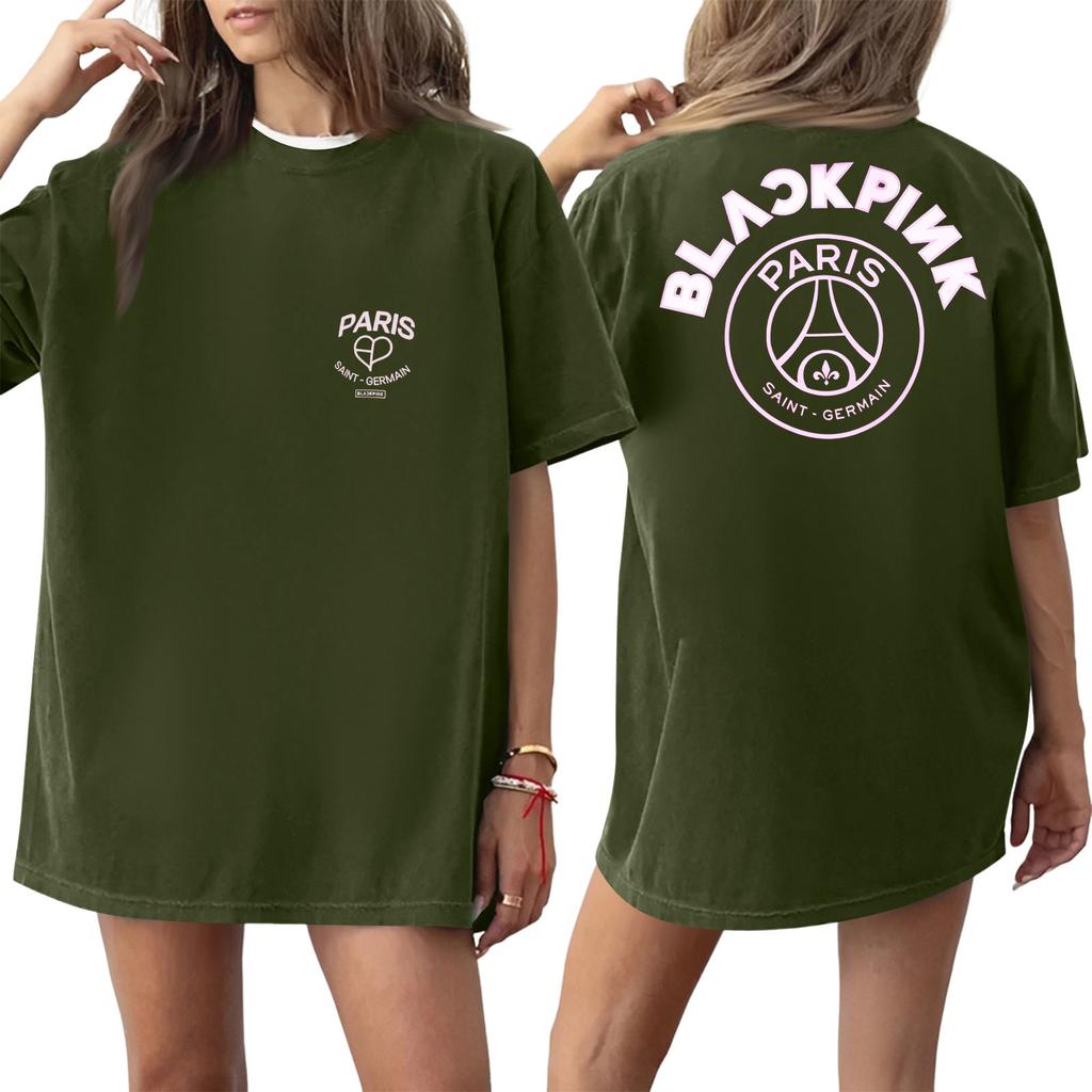 Women's Round Neck Printed Short-sleeved T-shirt Top