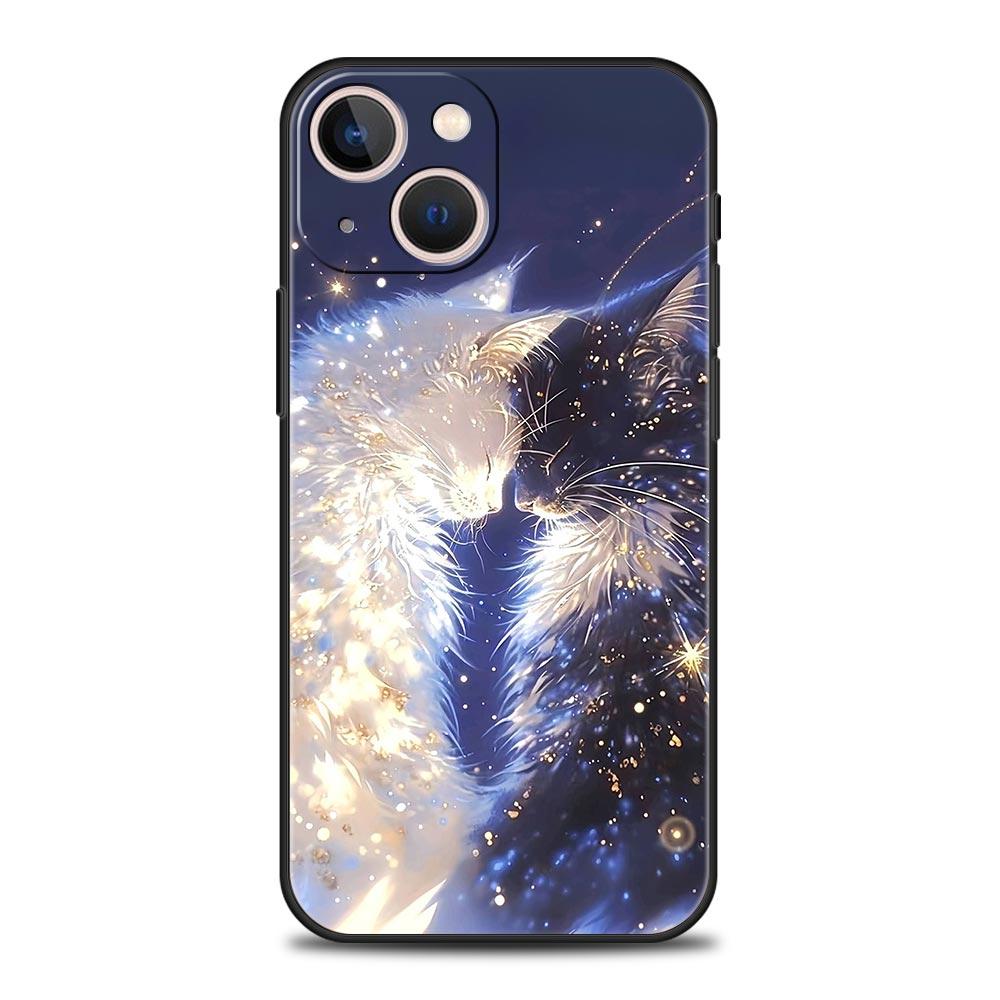 Cartoon Art Phone Case Cover for iPhone 17 16 15 14 13 12 11 Pro Max 17 Air Plus Shockproof Soft TPU Shell Fundas Capa Coque Bag