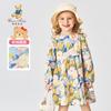 Classic Teddy Girls' Floral Pure Cotton Princess Long Dress