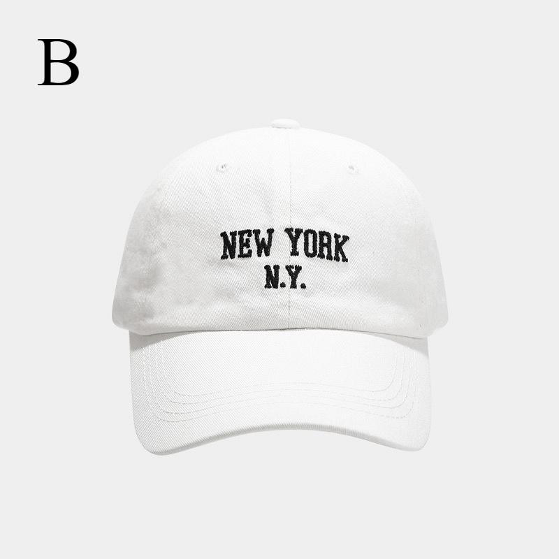 

Весенне-летняя кепка с вышивкой букв и козырьком-утконосом, уличная, спортивная, модная, для студентов и пар, бейсболка B