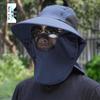 Versatile Summer Sun Hat with Large Brim and Shawl for Fishing, Mountaineering, and Sun Protection