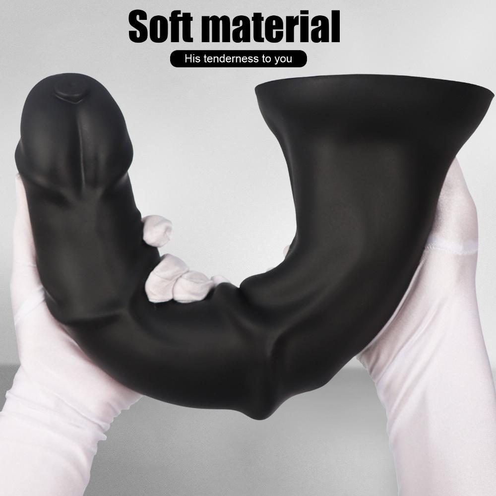 Alien Design Anal Sex Toy for Men, Realistic Anal Plug with Suction Cup for Prostate Massage and Beginner Anal Training