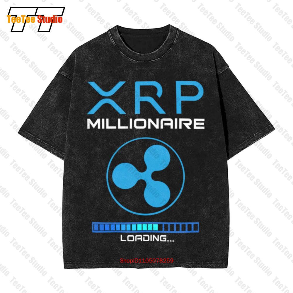 Xrp Crypto Millionaire Hodl Ripple Token To The Moon Bullrun Vintage Oversized TShirt UFDF S