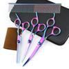 7.0 Inch, Color Electroplating 3 Packs, Pet Beauty Scissors, Straight Scissors, Steel Comb For The Set.