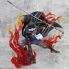 Fire Fist Ace Flame Scene One Piece Statue Anime Handmade Model Decoration Gift