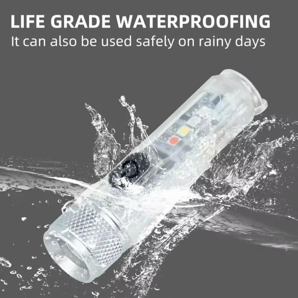 Super Bright Mini Keychain Flashlight USB Rechargeable Multiple Lighting Modes Magnetic Torch 400 Lumens Hat Clip Lamp