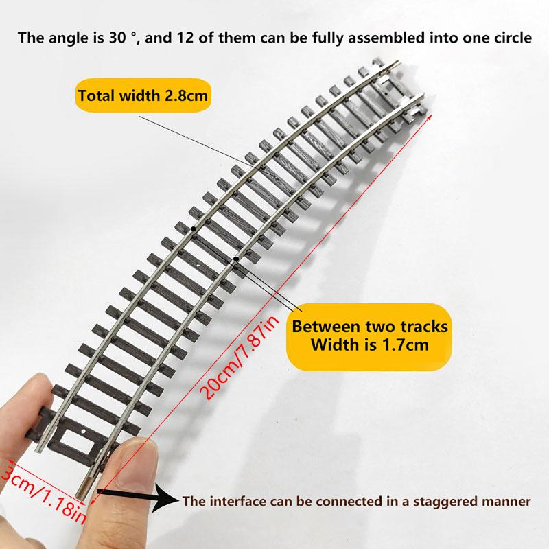 1/87 HO Scale Train Track Model Miniature Sand Table Train Railway Layout Straight Track/Curved Track