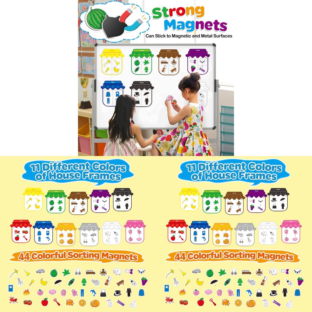 Magnetic Color Letter Puzzle Toy For Kids Educational Learning And Shape Matching