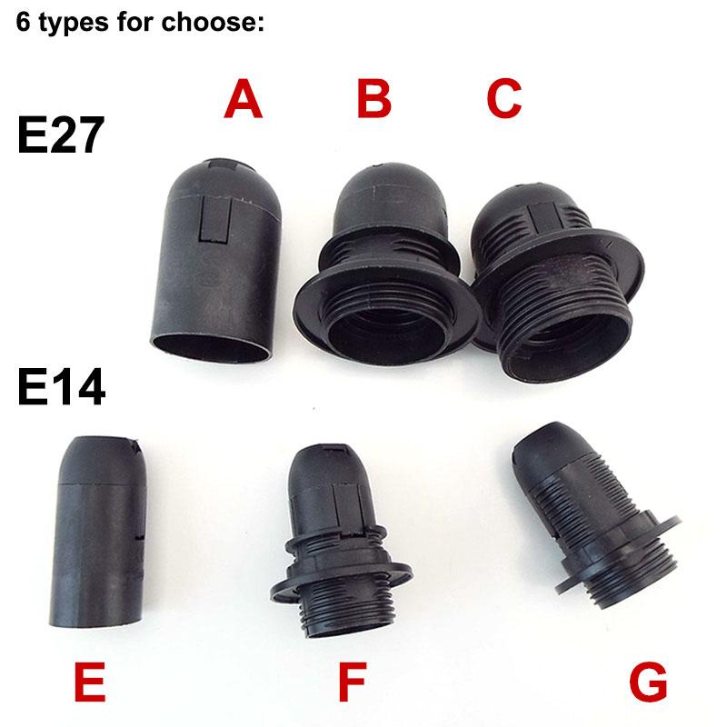 5 Stück E27 E14 AC-Netzsteckdose LED Glühbirne Lampensockel Konverter für Kappenkopf Stromhalter elektrisch Pendel Schraube Lampenschirm