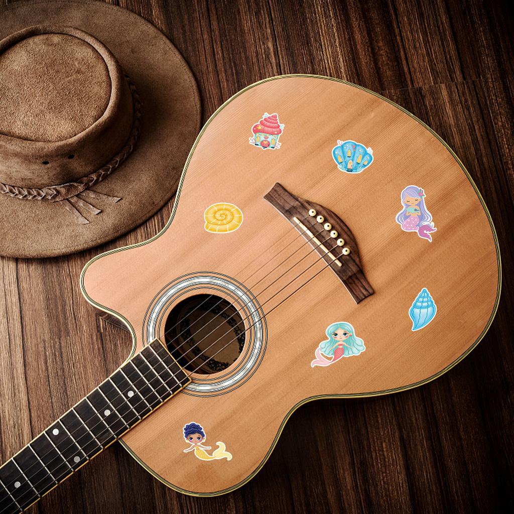 10/50pcs  Cute Mermaid Stickers Mermaid Princess Graffiti Stickers for DIY Luggage Laptop Skateboard Motorcycle Bicycle Sticker