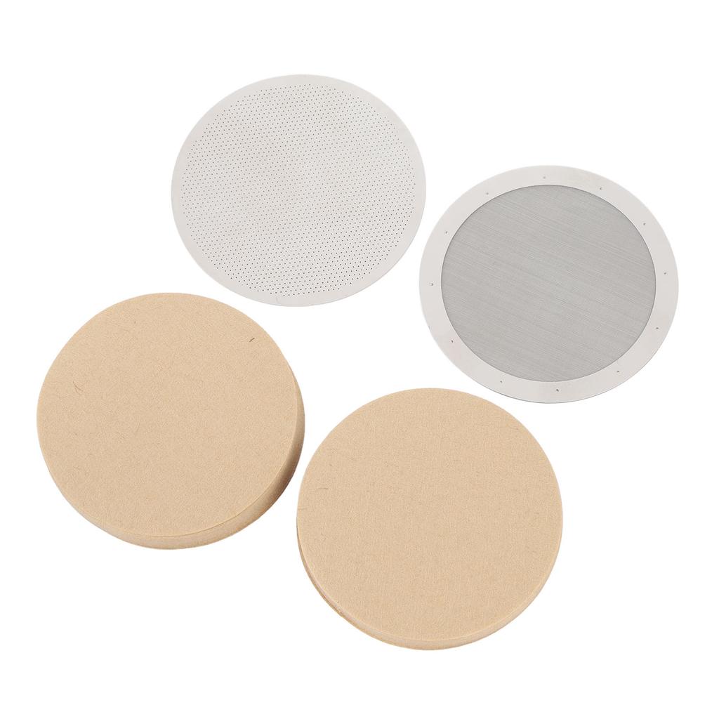 Disk Coffee Filter 2.4 Inch Stainless Steel Reusable French Press Coffee Maker Metal Filter Mesh for Replacement
