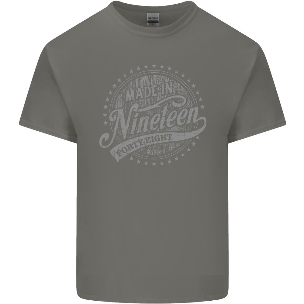 26 Distressed 77th Birthday Made In 1948 Mens Cotton T-Shirt Tee Top Unisex T-Shirt M