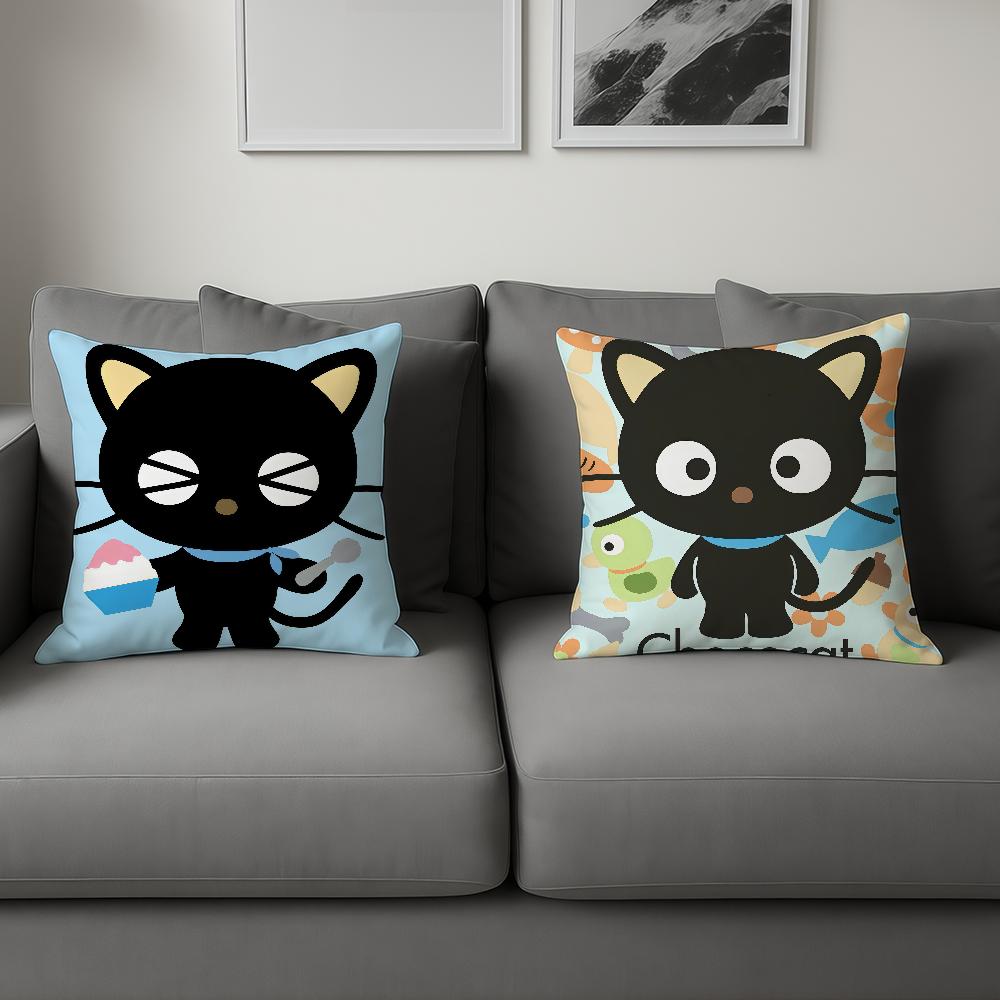 Cute Cartoon Art Chibi Cat C-Chococat Sro Comfort Soft Hogar Pillowcase For Sofa Living Room Bed Home Decor Protective Covers