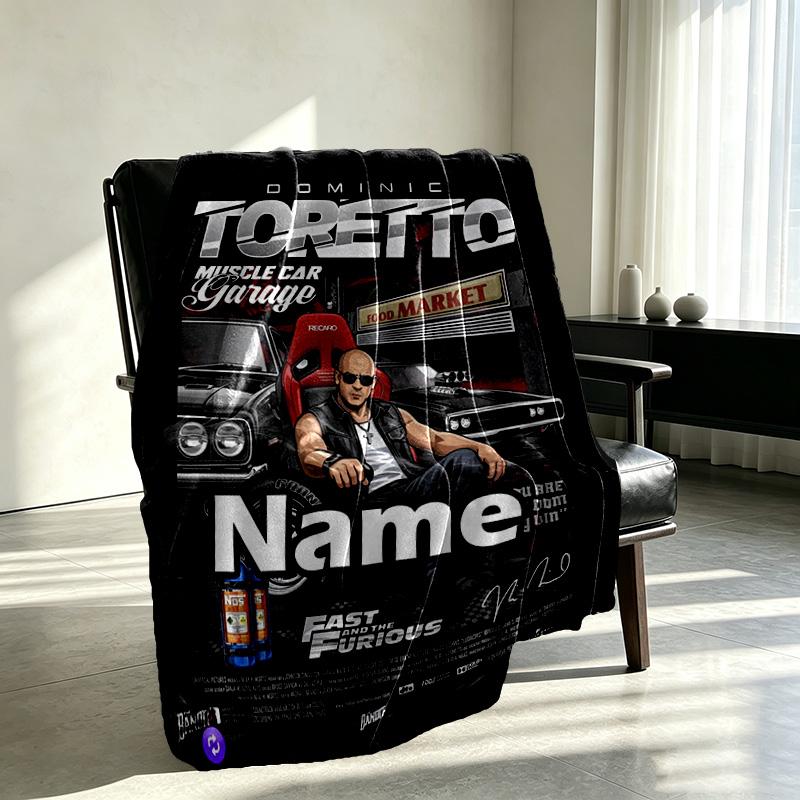 Custom Name Personalized Grand Theft Auto VI Print Blanket, Home Decor, Bedroom, Sofa, Camping, Couch, Gifts for Birthday Christmas