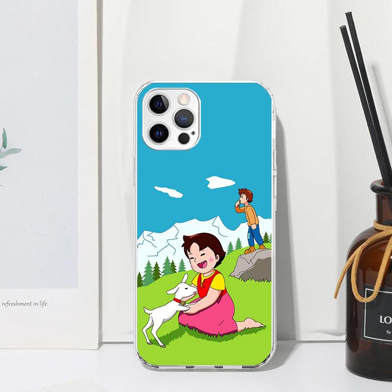 

Heidi Cute Cartoon Phone Case For Iphone 17 Air 16 15 Plus 16E 14 Pro Max 13 Mini 12 11 7 8 SE Fundas Soft Back Cover 17 Air 16 iPhone 15