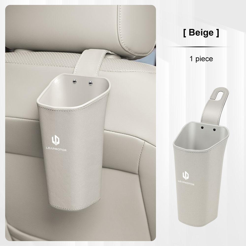 For Leapmotor T03 S01 C11 C01 C10 C16 B10 Series Car Door Water Cup Holder Backrest Hanging Storage Box Waterproof Trash Can