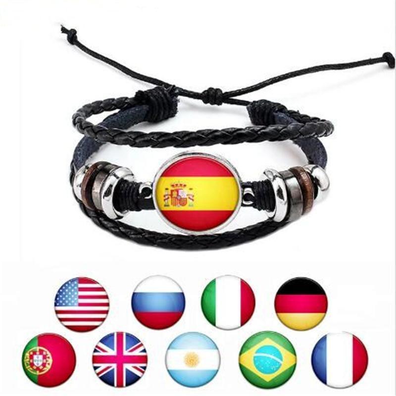 Creative Manwomen National Flag Exquisite Bracelet National Bracelet Flag