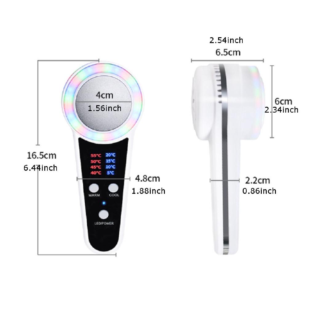 Hot Cold Hammer Cryotherapy Face Lifting Skin Rejuvenation Spa Facial Massager Electric anti aging Skin Tightening Device